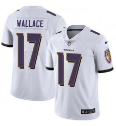 Nike Ravens #17 Mike Wallace White Mens Stitched NFL Vapor Untouchable Limited Jersey