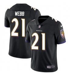 Nike Ravens #21 Lardarius Webb Black Alternate Mens Stitched NFL Vapor Untouchable Limited Jersey