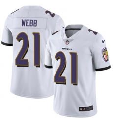 Nike Ravens #21 Lardarius Webb White Mens Stitched NFL Vapor Untouchable Limited Jersey