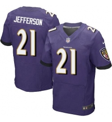 Nike Ravens #21 Tony Jefferson Purple Team Color Men's Stitched NFL New Elite Jersey