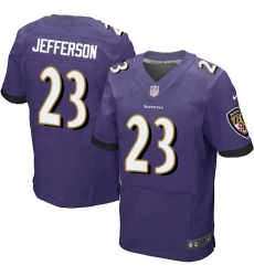 Nike Ravens #23 Tony Jefferson Purple Team Color Mens Stitched NFL New Elite Jersey