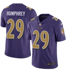 Nike Ravens #29 Marlon Humphrey Purple Mens Stitched NFL Limited Rush Jersey