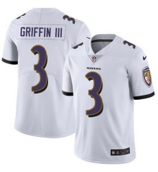 Nike Ravens 3 Robert Griffin III White Vapor Untouchable Limited Jersey
