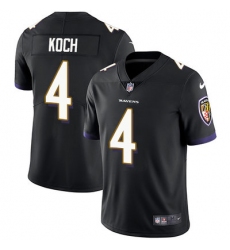 Nike Ravens #4 Sam Koch Black Alternate Mens Stitched NFL Vapor Untouchable Limited Jersey
