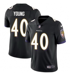 Nike Ravens 40 Kenny Young Black Vapor Untouchable Limited Jersey
