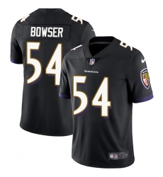 Nike Ravens #54 Tyus Bowser Black Alternate Mens Stitched NFL Vapor Untouchable Limited Jersey