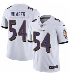 Nike Ravens #54 Tyus Bowser White Mens Stitched NFL Vapor Untouchable Limited Jersey