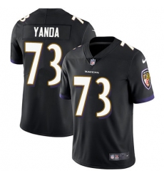 Nike Ravens #73 Marshal Yanda Black Alternate Mens Stitched NFL Vapor Untouchable Limited Jersey