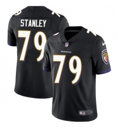 Nike Ravens #79 Ronnie Stanley Black Alternate Mens Stitched NFL Vapor Untouchable Limited Jersey