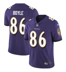 Nike Ravens 86 Nick Boyle Purple Team Color Men Stitched NFL Vapor Untouchable Limited Jersey