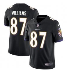 Nike Ravens #87 Maxx Williams Black Alternate Mens Stitched NFL Vapor Untouchable Limited Jersey