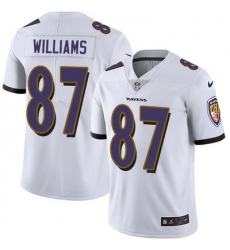 Nike Ravens #87 Maxx Williams White Mens Stitched NFL Vapor Untouchable Limited Jersey