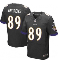Nike Ravens #89 Mark Andrews Black Alternate Mens Stitched NFL New Elite Jersey