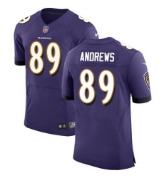 Nike Ravens #89 Mark Andrews Purple Team Color Mens Stitched NFL Vapor Untouchable Elite Jersey