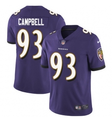 Nike Ravens 93 Calais Campbell Purple Team Color Men Stitched NFL Vapor Untouchable Limited Jersey