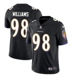 Nike Ravens #98 Brandon Williams Black Alternate Mens Stitched NFL Vapor Untouchable Limited Jersey