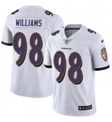 Nike Ravens #98 Brandon Williams White Mens Stitched NFL Vapor Untouchable Limited Jersey