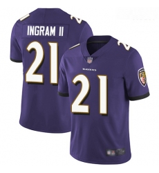 Ravens 21 Mark Ingram II Purple Team Color Men Stitched Football Vapor Untouchable Limited Jersey
