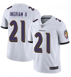 Ravens 21 Mark Ingram II White Men Stitched Football Vapor Untouchable Limited Jersey