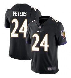 Ravens 24 Marcus Peters Black Alternate Mens Stitched Football Vapor Untouchable Limited Jersey