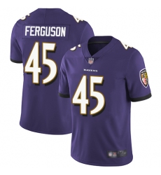 Ravens 45 Jaylon Ferguson Purple Team Color Men Stitched Football Vapor Untouchable Limited Jersey