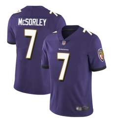 Ravens 7 Trace McSorley Purple Team Color Men Stitched Football Vapor Untouchable Limited Jersey