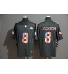 Ravens 8 Lamar Jackson 2019 Black Salute To Service USA Flag Fashion Limited Jersey