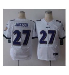nike nfl jerseys baltimore ravens 27 jackson white[Elite][jackson]