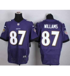 nike nfl jerseys baltimore ravens 87 willams purple[Elite]
