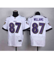 nike nfl jerseys baltimore ravens 87 willams white[Elite]