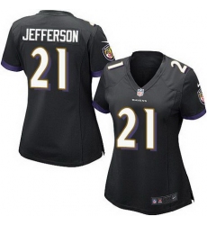 Nike Ravens #21 Tony Jefferson Black Alternate Womens Stitched NFL New Elite Jersey