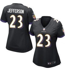 Nike Ravens #23 Tony Jefferson Black Alternate Womens Stitched NFL New Elite Jersey