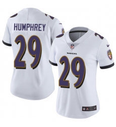 Nike Ravens #29 Marlon Humphrey White Womens Stitched NFL Vapor Untouchable Limited Jersey