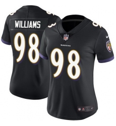 Nike Ravens 98 Brandon Williams Black Alternate Womens Stitched NFL Limited Vapor Untouchable Limited Jersey
