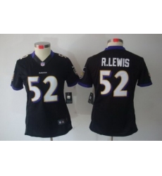 Nike Women Baltimore Ravens #52 R.lewis Black(Women Limited Jerseys)