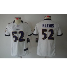 Nike Women Baltimore Ravens #52 R.lewis White(Women Limited Jerseys)