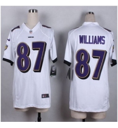 Women New Ravens #87 Maxx Williams White Stitched NFL New Elite Jersey