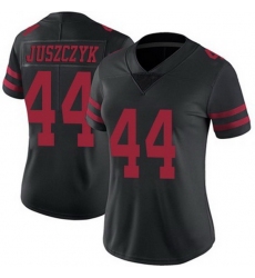 Women Nike 49ers #44 Kyle Juszczyk Black Stitched NFL Vapor Untouchable Limited Jersey