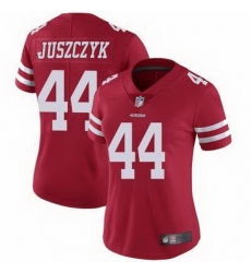Women Nike 49ers #44 Kyle Juszczyk Red Stitched NFL Vapor Untouchable Limited Jersey