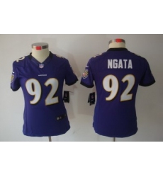 Women Nike Baltimore Ravens #92 Haloti Ngata Purple(Women Limited Jerseys)