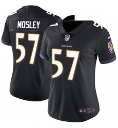 Womens Nike Baltimore Ravens 57 CJ Mosley Black Alternate Vapor Untouchable Limited Player NFL Jersey