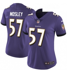 Womens Nike Baltimore Ravens 57 CJ Mosley Elite Purple Team Color NFL Jersey