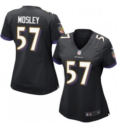 Womens Nike Baltimore Ravens 57 CJ Mosley Game Black Alternate NFL Jersey