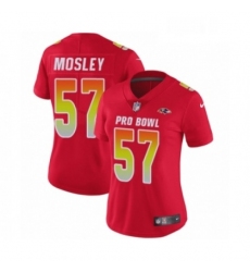 Womens Nike Baltimore Ravens 57 CJ Mosley Limited Red AFC 2019 Pro Bowl NFL Jersey