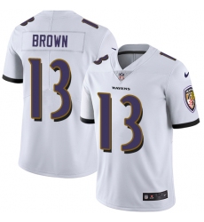 Nike Ravens #13 John Brown White Youth Stitched NFL Vapor Untouchable Limited Jersey
