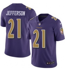 Nike Ravens #21 Tony Jefferson Purple Youth Stitched NFL Limited Rush Jersey