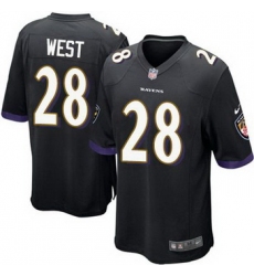 Nike Ravens 28 Terrance West Black Alternate Youth Stitched NFL New Elite Jersey
