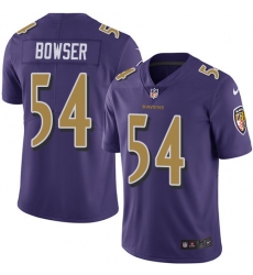 Nike Ravens #54 Tyus Bowser Purple Youth Stitched NFL Limited Rush Jersey