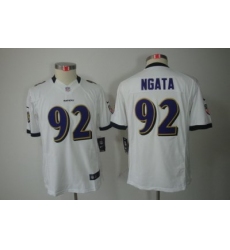 Nike Youth Baltimore Ravens #92 Ngata White Color[Youth Limited Jerseys]