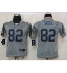 Nike Youth NFL Baltimore Ravens #82 Torrey Smith grey jerseys[Elite lights out]